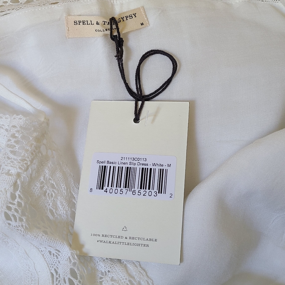 SWAPPED NWT Basic Linen Slip in White - Picture 10 of 13